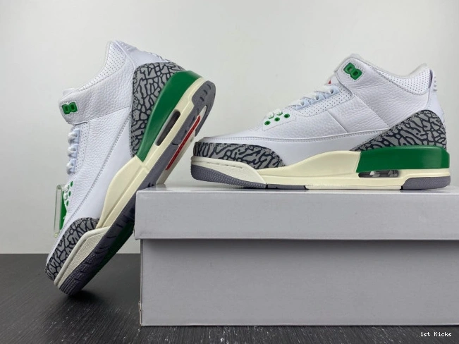 537 (W) EasyMatch Retro Lucky CK9246- 3 Green Jordan 0103